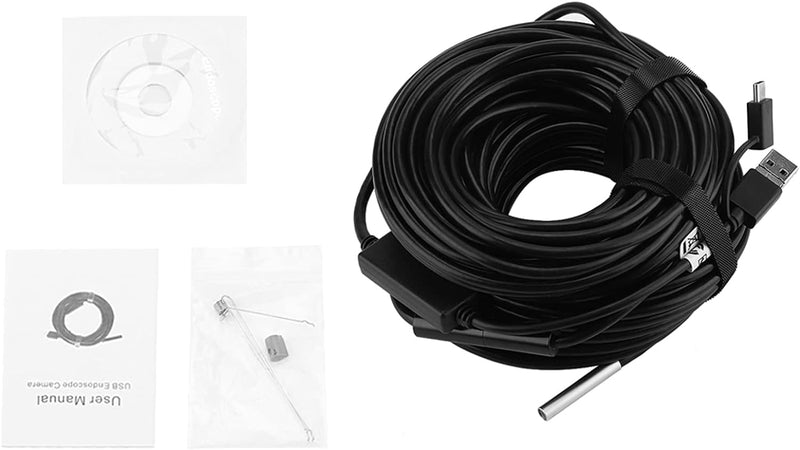 3 in 1 Inspektionskamer, 20 Meter 5,5 mm USB/Micro-USB/Typ-C-Endoskop mit 720P wasserdichter Kamera