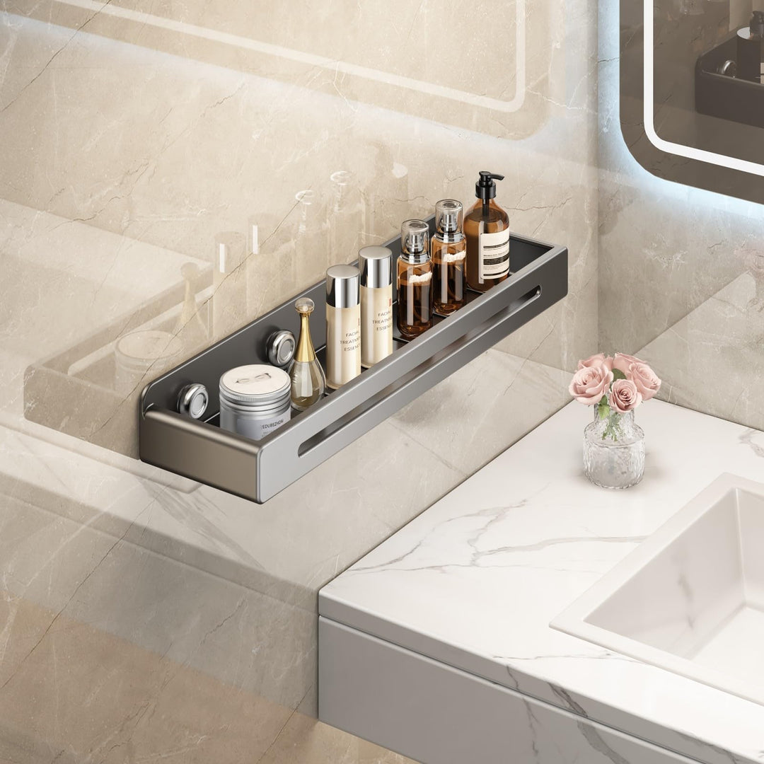 Voldra Duschablage Ohne Bohren, Selbstklebend Duschregal Badregal Ohne Bohren Shampoo Halterung Für