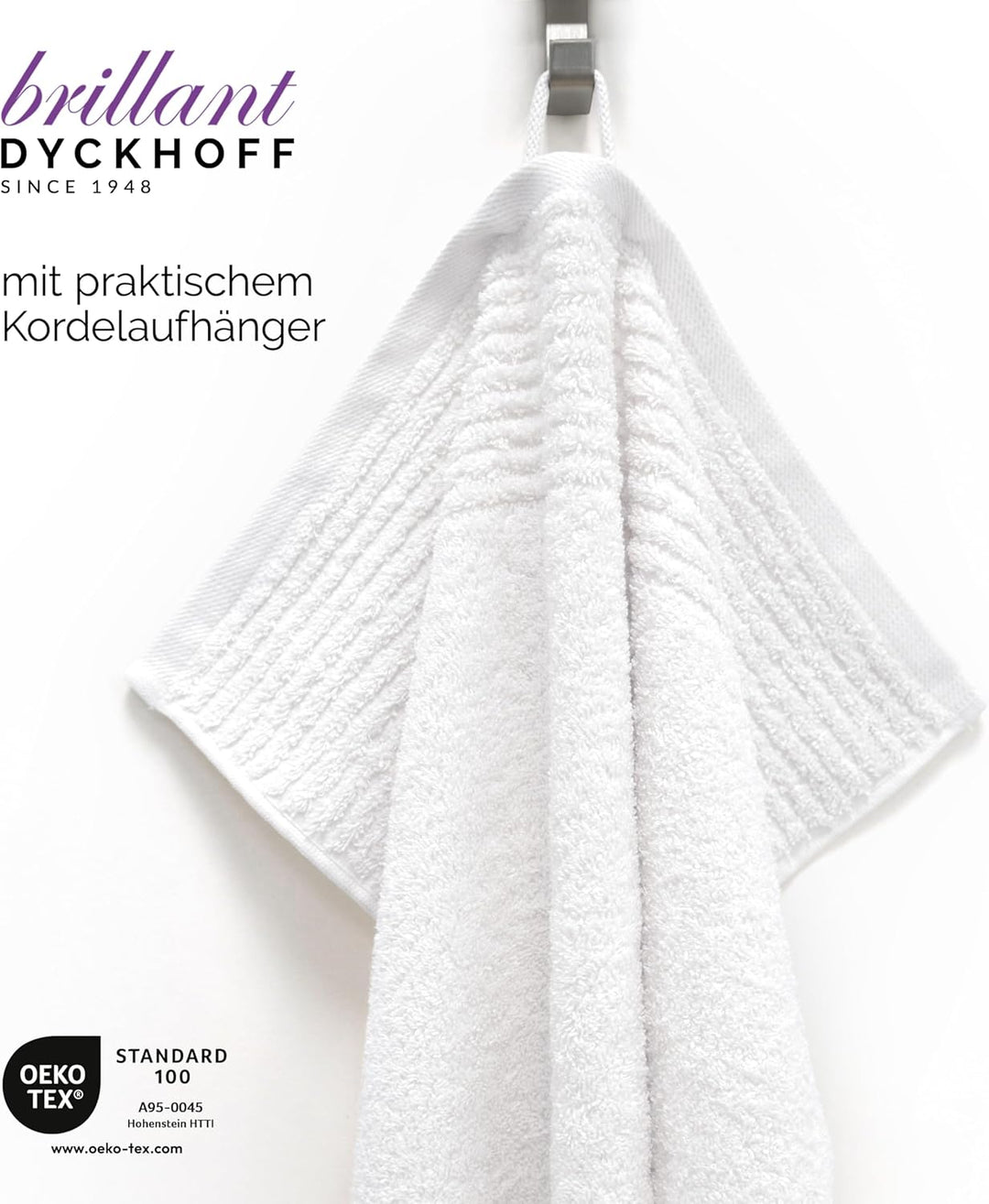 Dyckhoff 0410996005 Handtuchset "Brillant", 2 Badetücher / Duschtücher 70 x 140 cm und 4 Handtücher