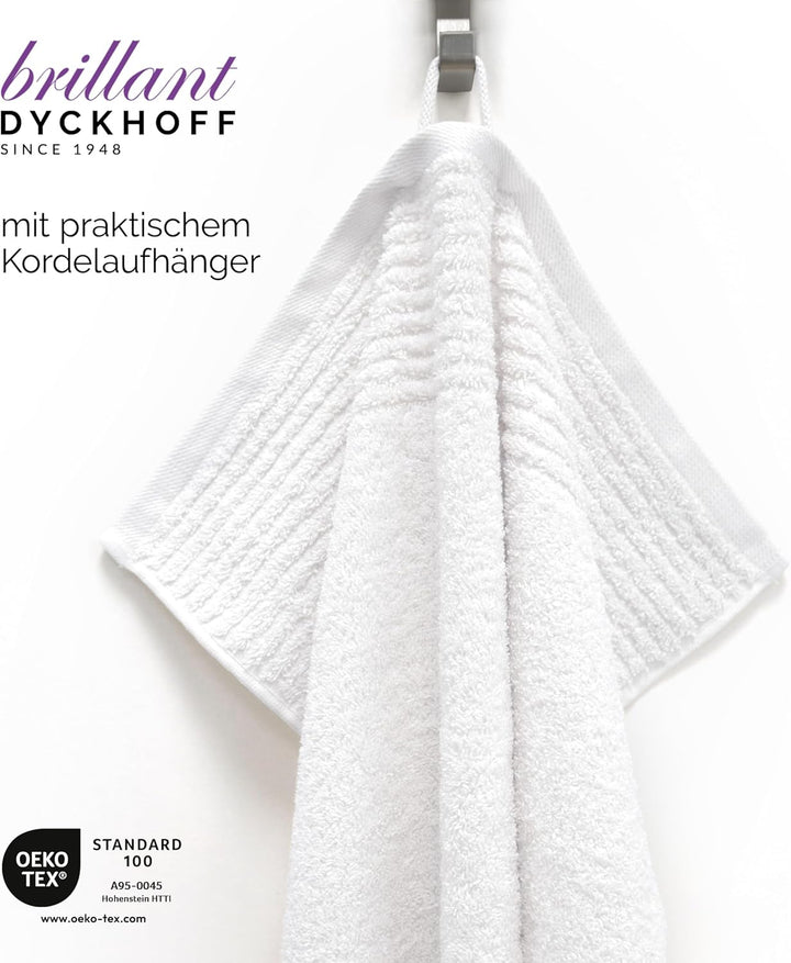 Dyckhoff 0410996005 Handtuchset "Brillant", 2 Badetücher / Duschtücher 70 x 140 cm und 4 Handtücher