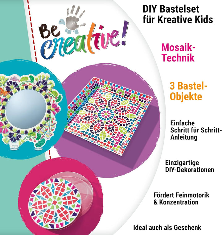 Ravensburger 18446 BeCreative Mosaik Romantik, DIY für Kinder ab 8 Jahren