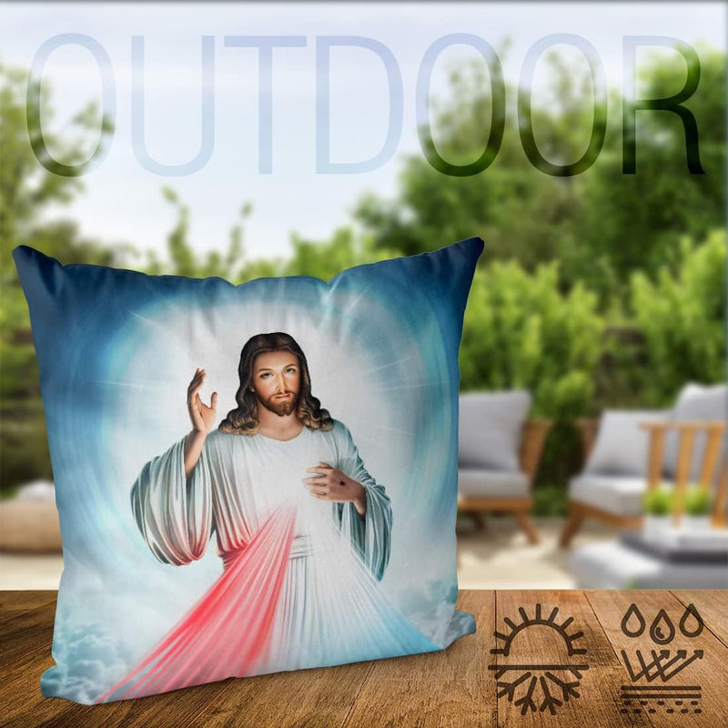 VOID Jesus Bild Kissenbezug Kissenhülle Sofakissen Kissen Deko Outdoor-Kissen Dekokissen, Kissen Grö