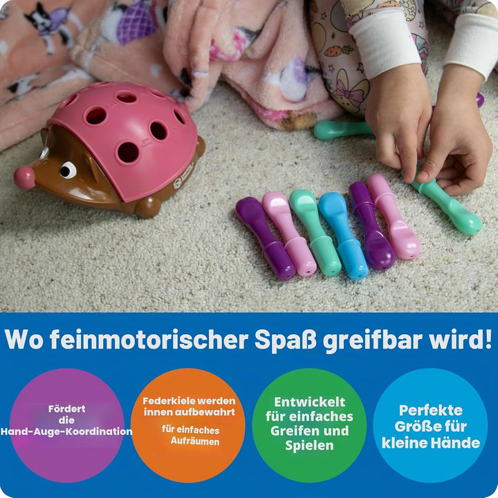 Learning Resources Spike – der feinmotorische Igel Rosa, 14 Stück, ab 18 Monate, feinmotorisches & s
