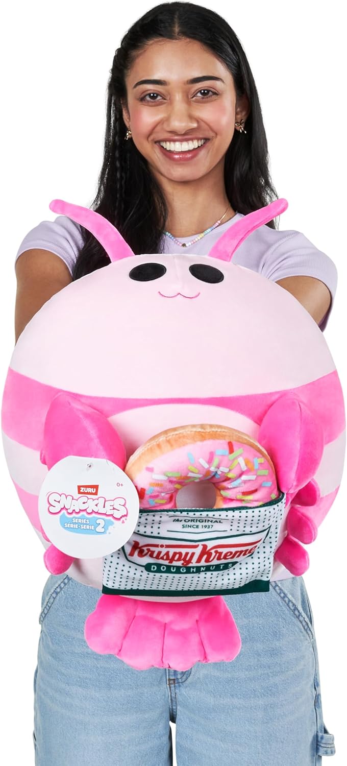 Snackles Serie 2 35 cm (Lily) von ZURU Kuschelig-weiches, beruhigendes, 35 cm grosses Plüschspielzeu