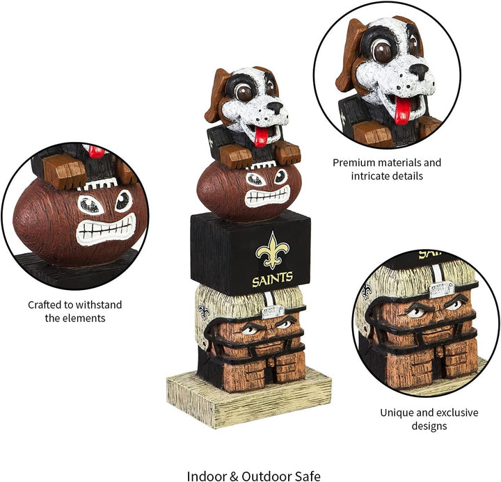 Team Sports America NFL Unisex NFL Tiki Totem New Orleans Saints 41 cm New Orleans Saints, New Orlea