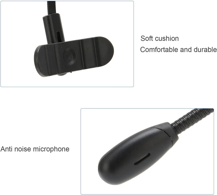 Annadue Trucker Bluetooth Headset mit Mikrofon, Kabellose On-Ear Kopfhörer mit Geräuschunterdrückung