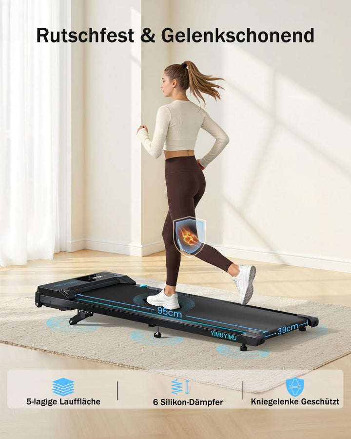 Walking Pad mit 0-8% Steigung, 10 km/h Laufband für Zuhause