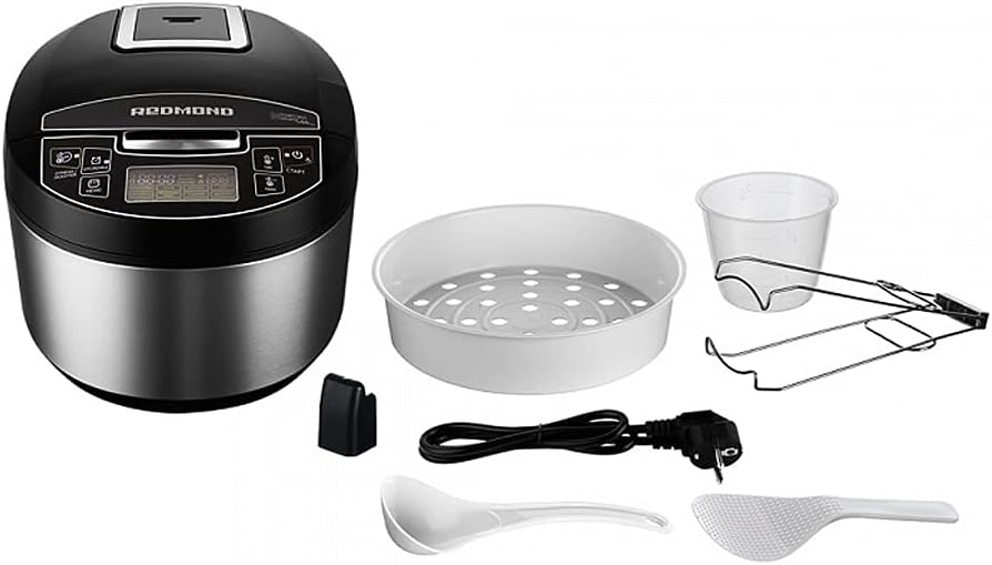 Multikocher REDMOND RMC-RMC-M4512 (Russisch) mit 40 Programmen (Brot, Dampfgaren etc.), LCD-Touch-Di