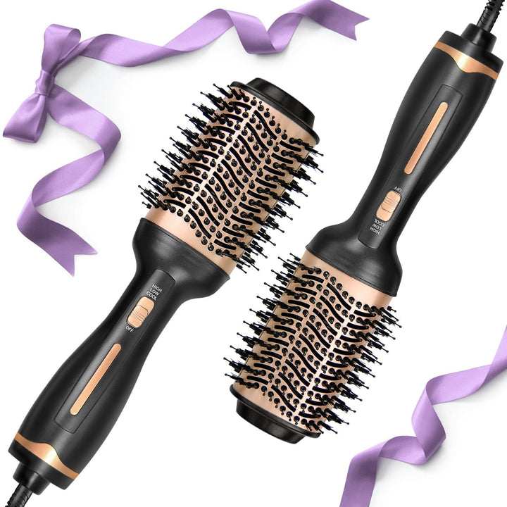 One-Step Haartrockner und Volumiser, 1000W Warmluftbürste Rundbürstenföhn, Föhnbürste, Ionen Volumiz