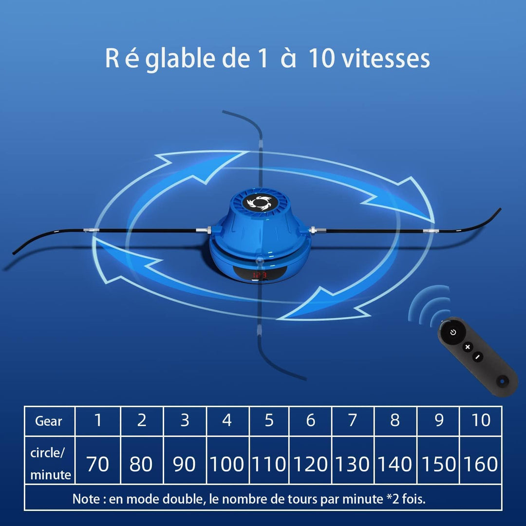 Jump Rope Elektronische Springseile Springseil-Workout mit Multi-User zusammen Einstellbare 1-10 Ges