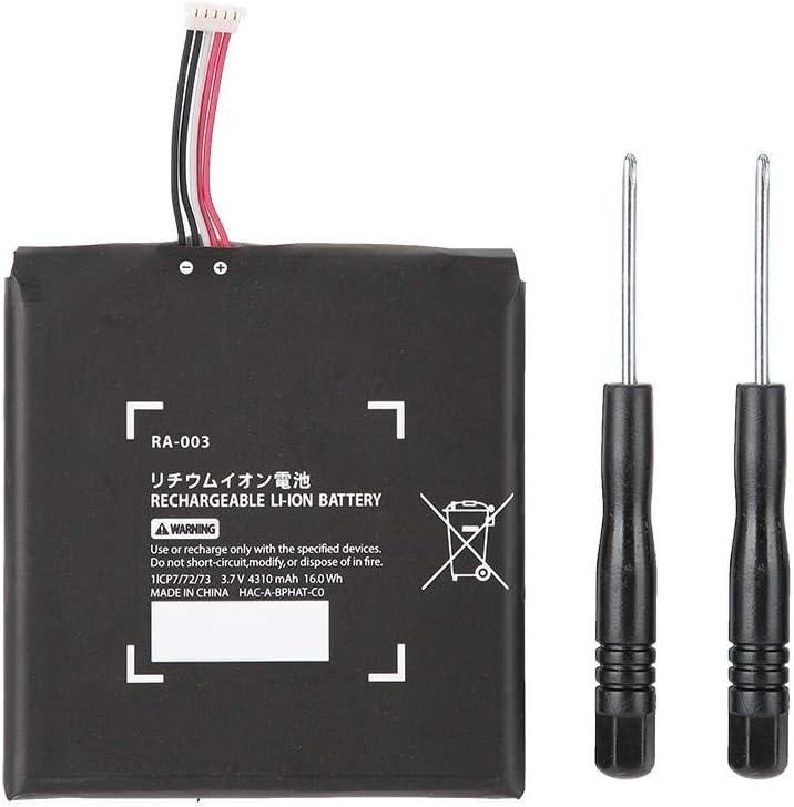 Wiederaufladbare Batterien, 4310 mAh internes Batterie-Ersatz-Kit für die Spielekonsole für den Nint