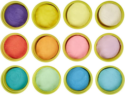 Play-Doh E4831F03 12er-Pack mit Spielknete in Frühlingsfarben, 112g-Dosen in recycelbarer Verpackung