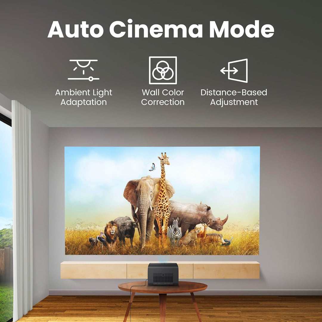 BenQ GP520 4K HDR 2600 lm LED-Wohnzimmerprojektor für Home Entertainment mit Google TV, Auto Cinema