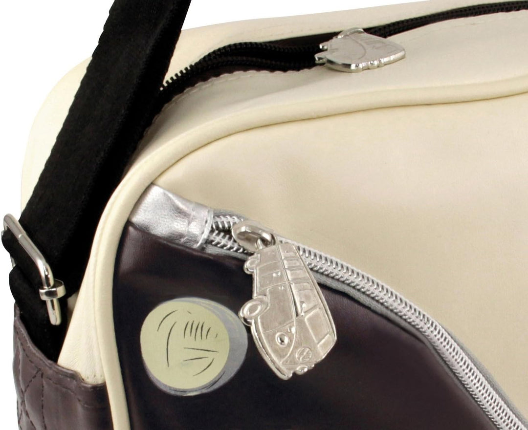 BRISA VW Collection - Volkswagen Schulter-Umhänge-Reise-Tasche-Freizeit-Bag mit VW T1 Bulli Bus Moti