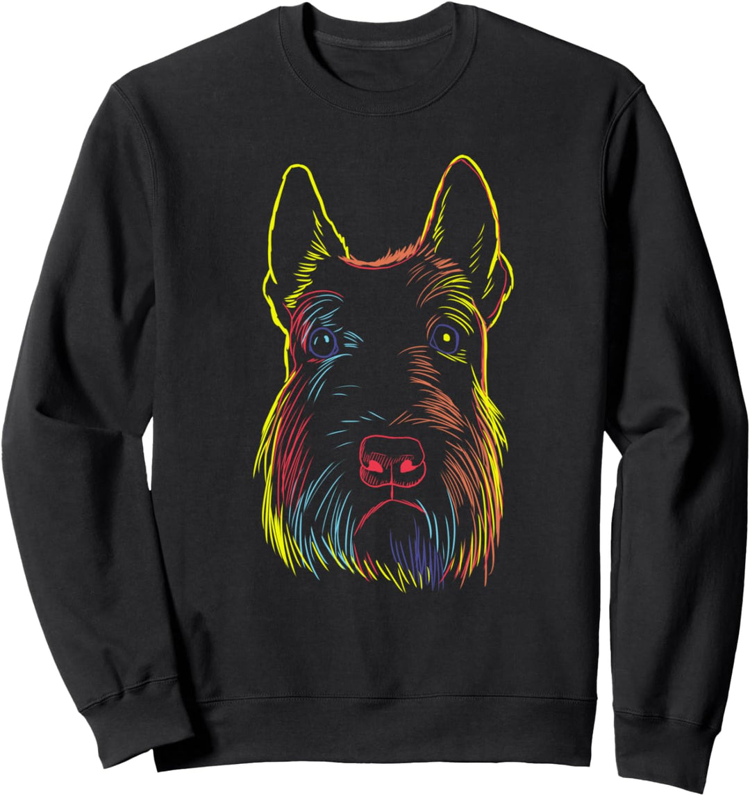 Bunter Hund Scottish Terrier Sweatshirt