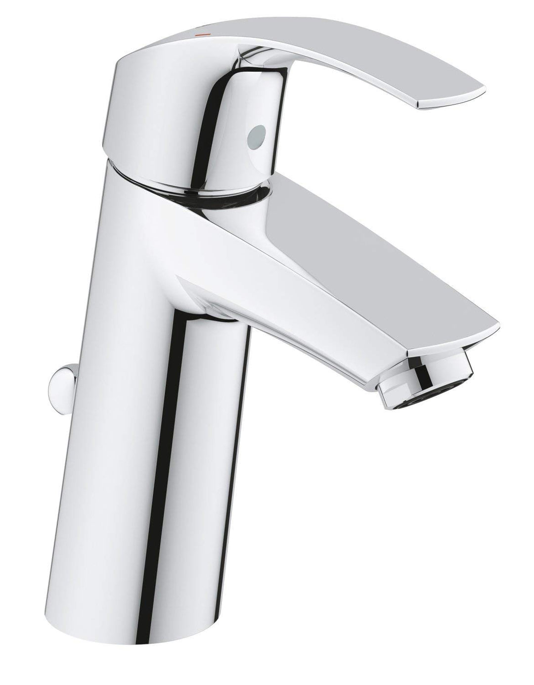 GROHE Eurosmart - Badarmatur Einhand- Waschtischarmatur (M- Auslauf, mit Zugstangen- Auslaufgarnitur
