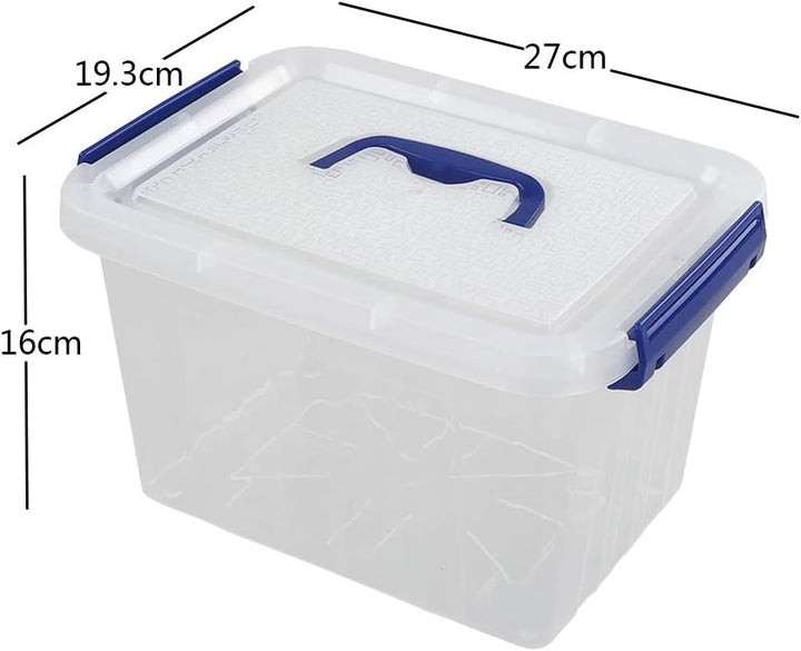 Farmoon 6 L Aufbewahrungsbox Mit Deckel, 6 Stück, Transparent, 6 L