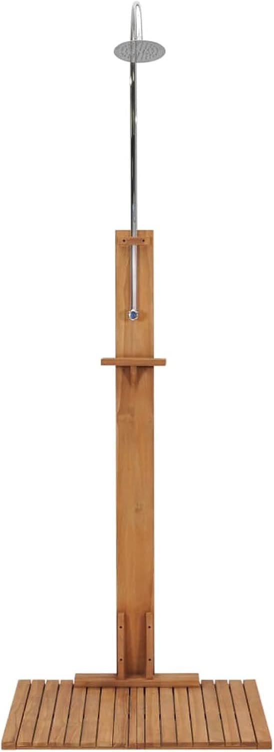 ShGaxin Gartendusche 75x75x210 cm Massivholz Teak, Dusche Für Garten, Outdoor Shower, Garten Dusche,