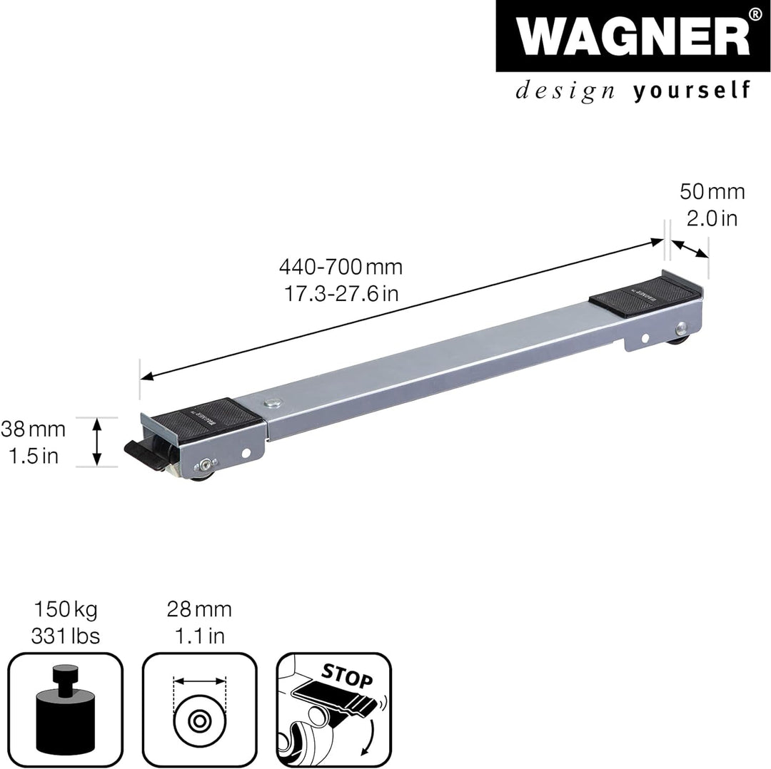 Wagner Transporthilfe MM 1197 I 44-70 cm grössenverstellbare Ladefläche - Tragkraft 150 kg - ideal f