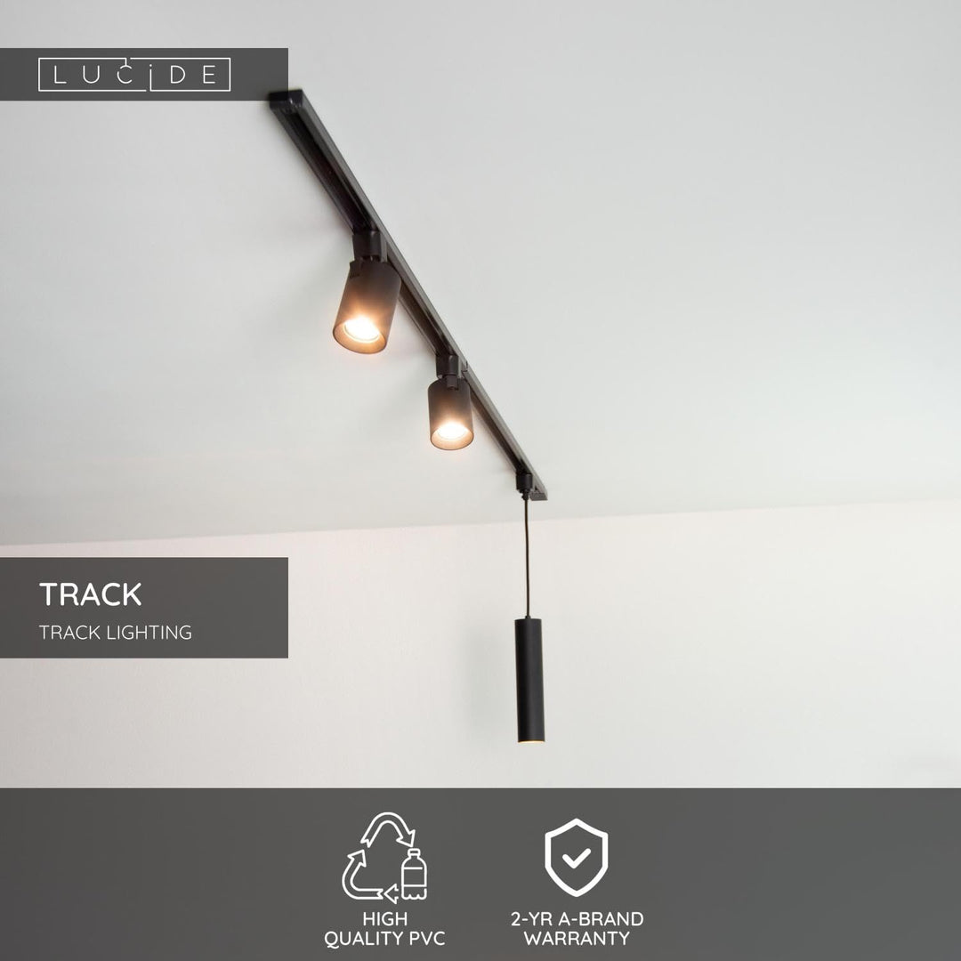 Lucide TRACK Endeinspeiser - 1-Phasen Stromschiene/Schienensystem - Einzel - Schwarz (Verlängerung)