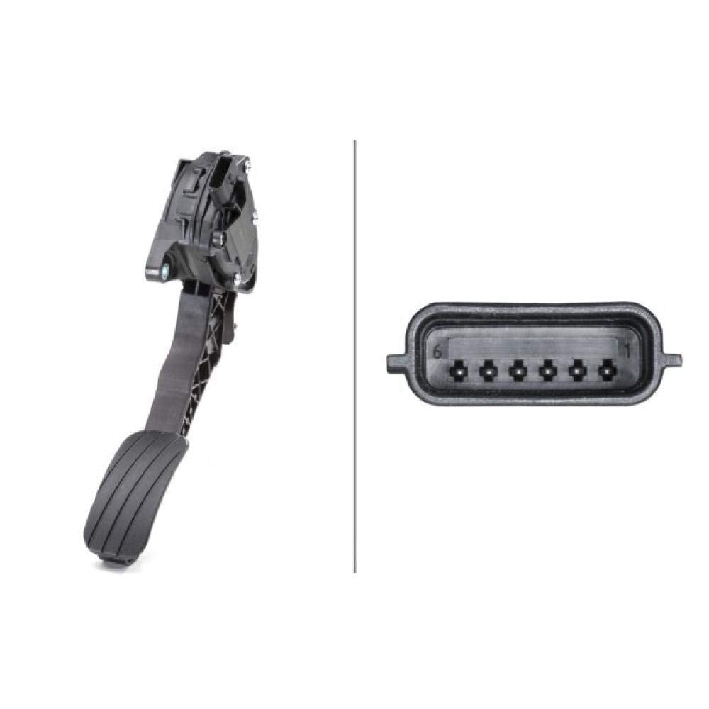 HELLA 6PV 009 978-781 Sensor, Fahrpedalstellung - für Linkslenker - Automatikgetriebe