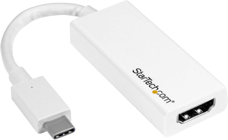 StarTech.com USB-C auf HDMI Adapter - Thunderbolt 3 kompatibel - Weiss - 4K 60Hz Weiss 4K 60Hz, Weis