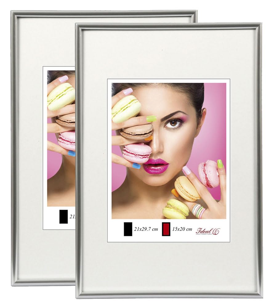 IDEAL TREND 2er 3er 5er Pack Photo Style Set Bilderrahmen Wanddeko Collage Poster Kunststoff Rahmen: