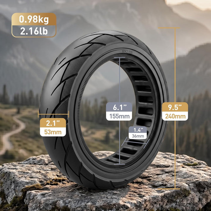10 x 2,125 Vollgummireifen für Xiaomi 4 Lite, 250 x 54 Ersatzreifen für Xiaomi 4 Pro (Gen 1) Elektro