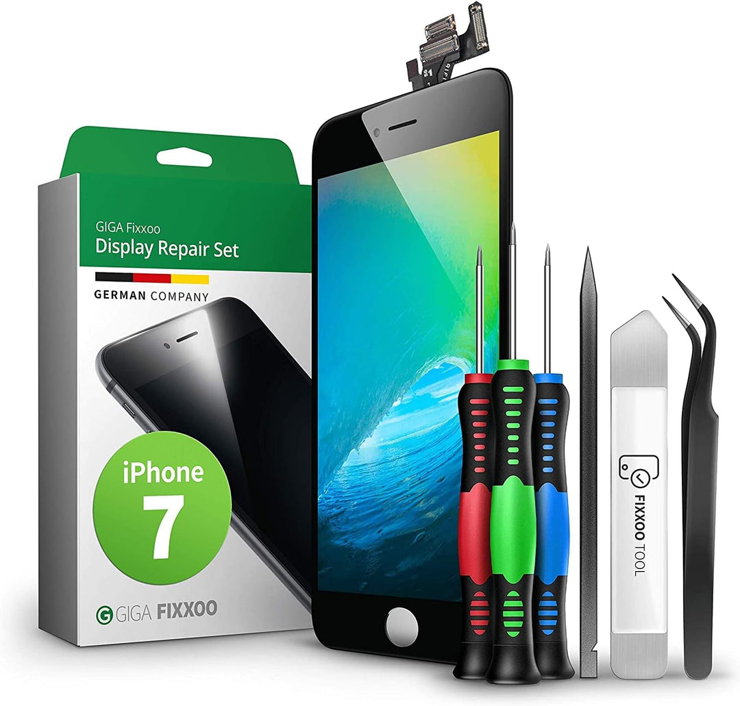GIGA Fixxoo® iPhone 7 Display Original [inkl. Werkzeug-Kit] - Retina LCD Glas mit Touchscreen - Orig