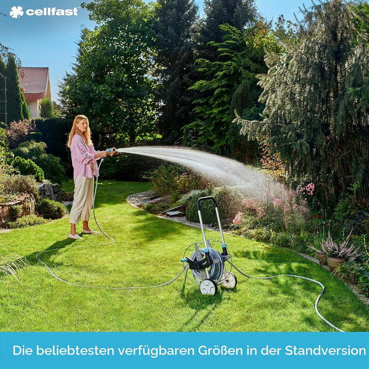 Cellfast Gartenschlauch IDEAL, Strapazierfähig, Flexibel, 4-lagig, Haltbare Kreuzgeflecht, UV und Al
