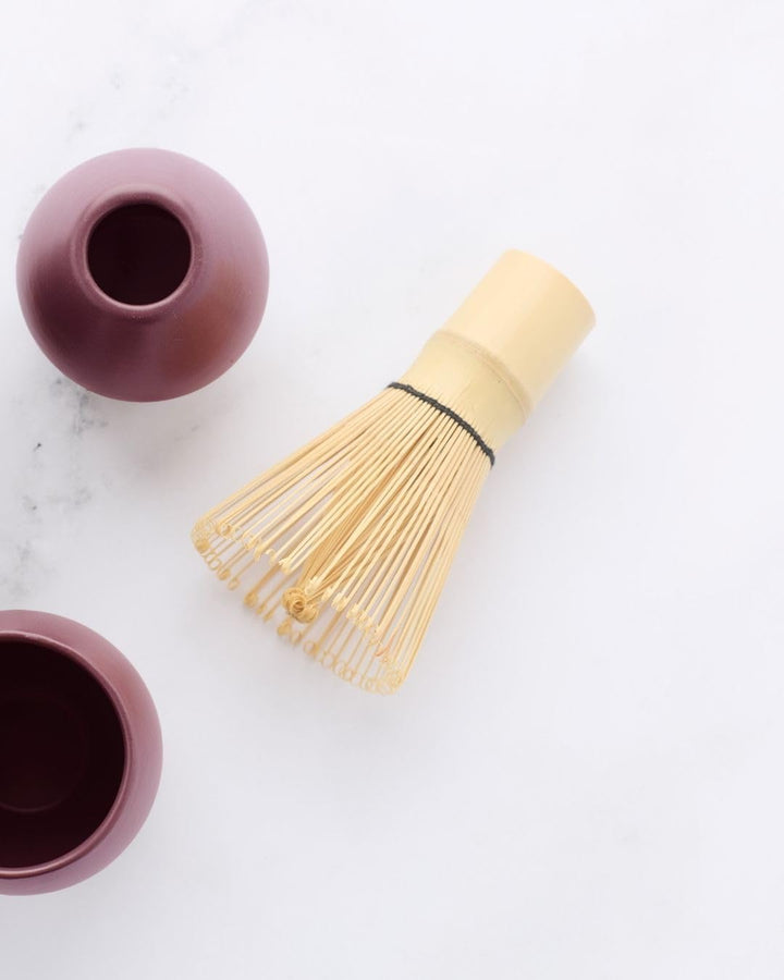 Point-Virgule Matcha-Set, Matcha-Schneebesen und Ständer, Matcha-Schneebesen und Ständer