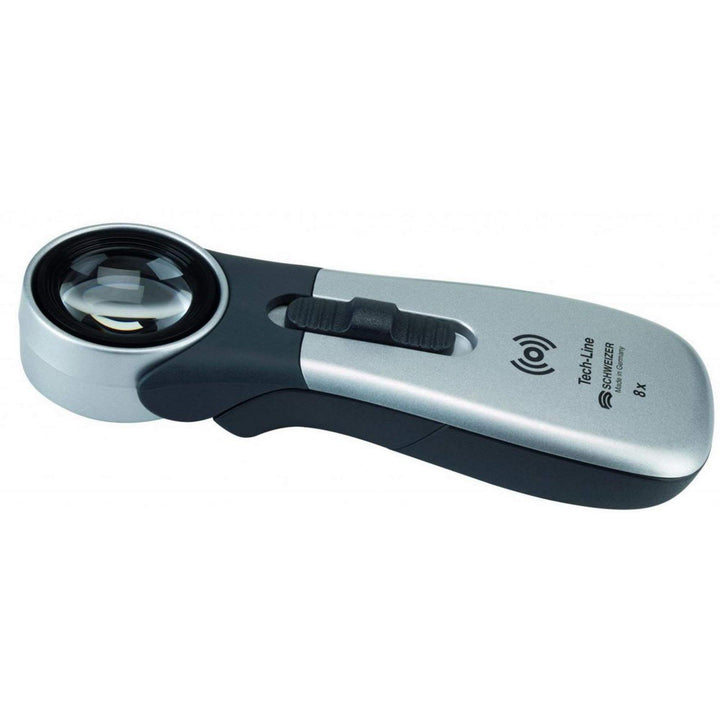 SCHWEIZER Handleuchtlupe Tech-Line CLASSIC Vergr.10x LED Linsen-D.22,8mm - 91042