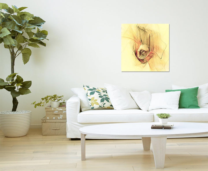 Paul Sinus Art Abstraktes Wandbild Filigrane Skulpturen Abstrakt188- dekorativer Einteiler Wandbild