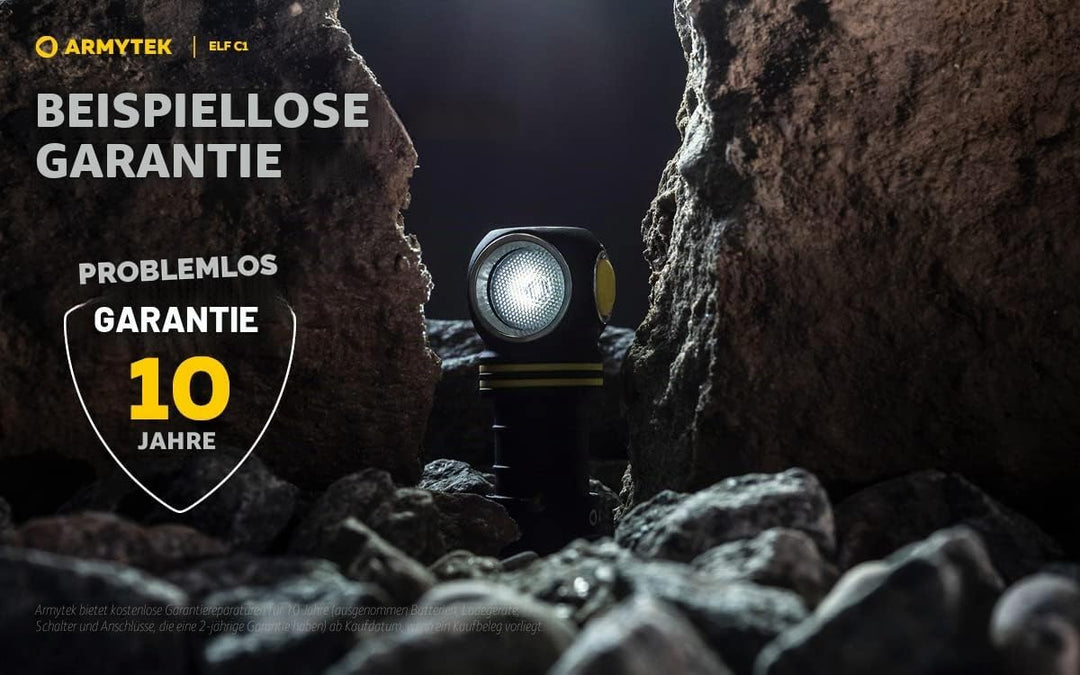 Armytek NEU, Stirnlampe Elf C1 v2 Kaltweiss 1000 Lumen LED-Lampe Micro USB Aufladbarer, Qualitativ H