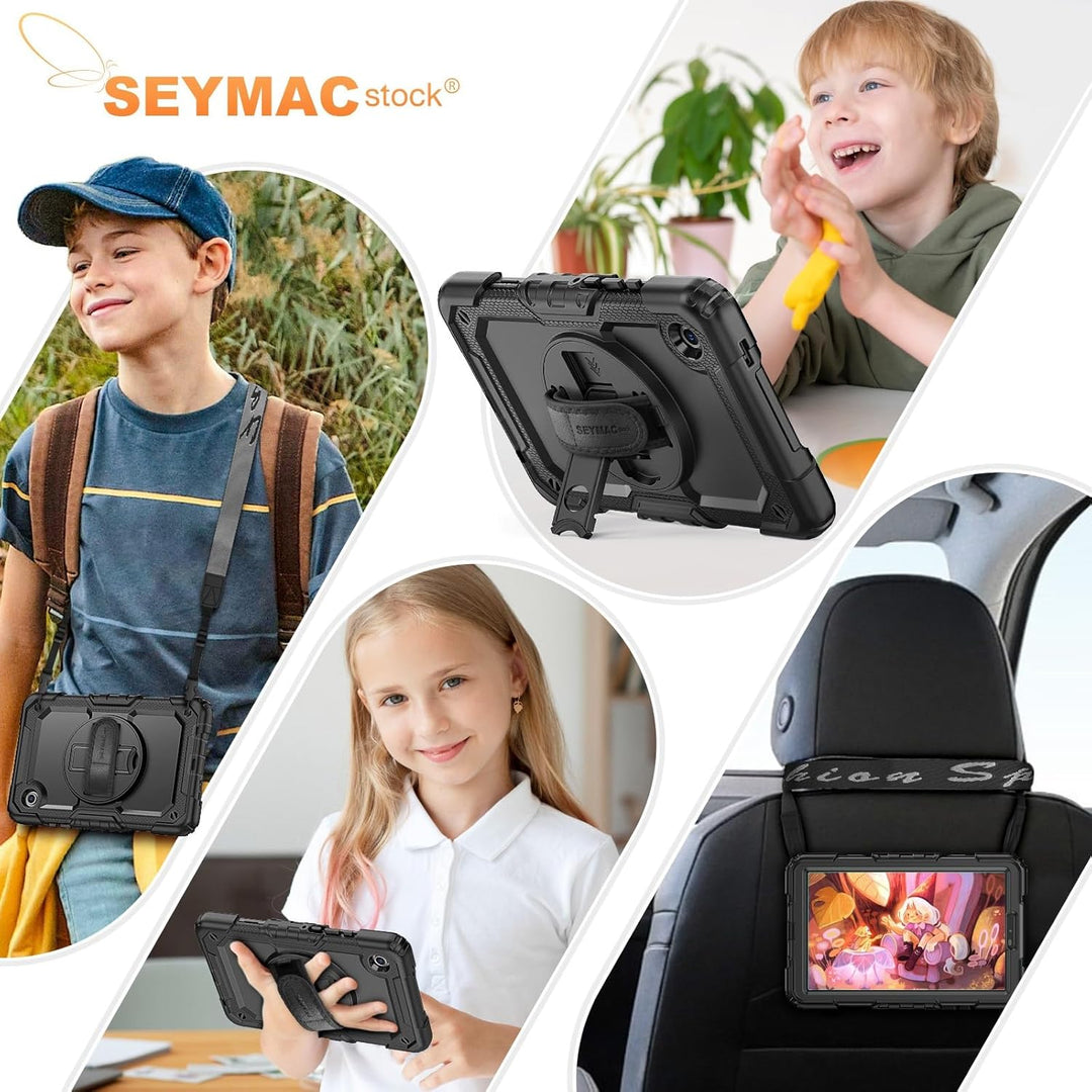 SEYMAC stock Hülle für Samsung Galaxy Tab A11/A9 8,7 Zoll 2025/2023, Stossfeste Hülle mit Displaysch