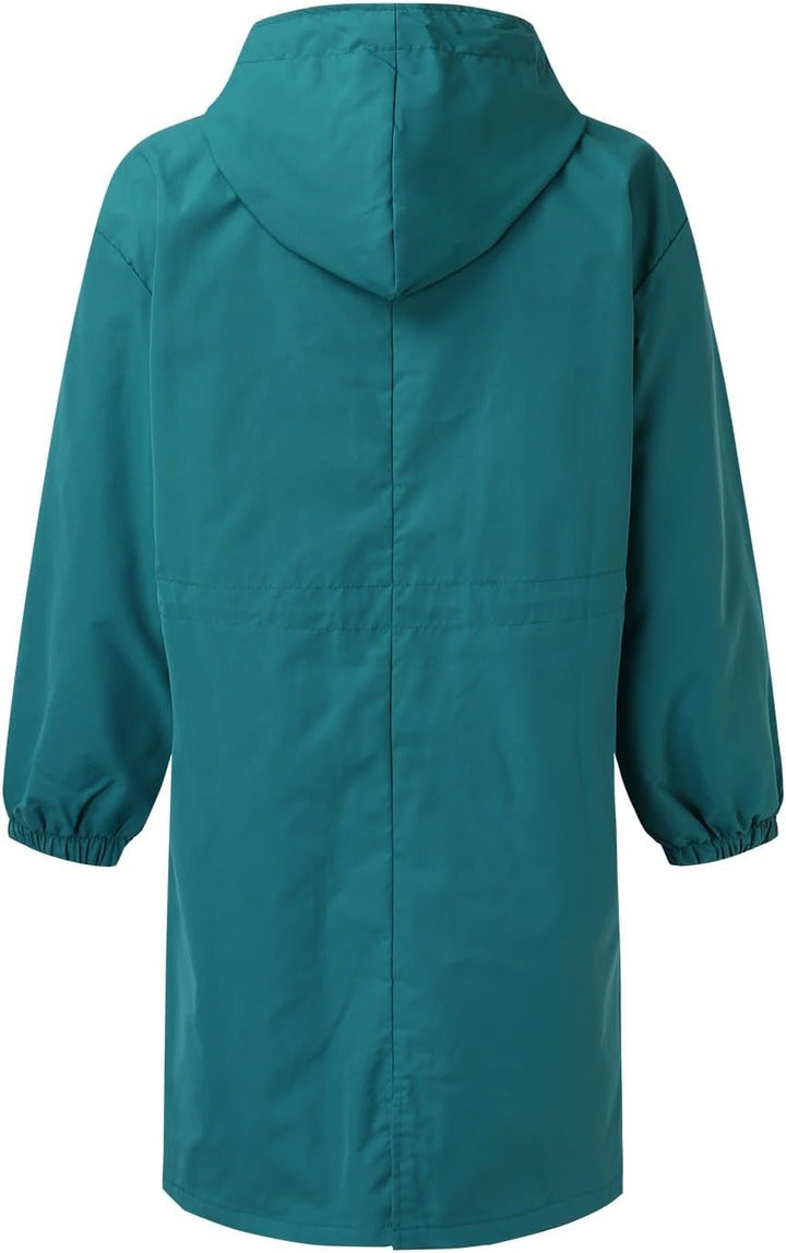 C'est TT Regenjacke Damen Atmungsaktiver Windbreaker Mit Kapuze Regenponcho Leicht Mehrzweck Windbre