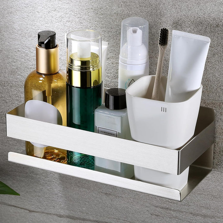 YIGII Duschablage Ohne Bohren – Selbstklebender Badezimmer Organizer aus Rostfreiem Edelstahl, Platz