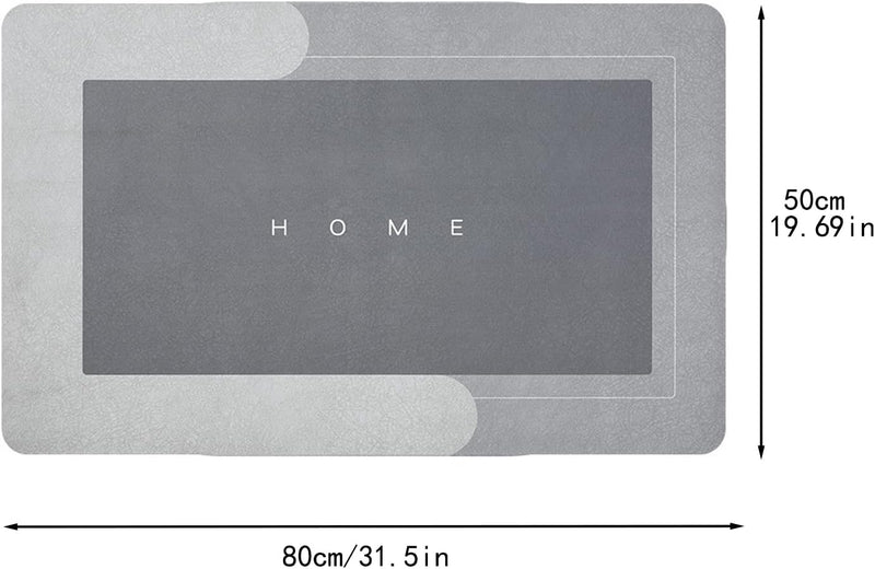 YeahBoom Super Absorbierende Bodenmatte,Schmutzabweisend Bodenmatte Für Bad,Memory-Schaum-Badematten