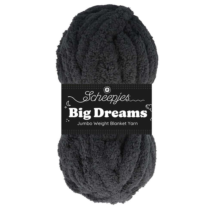 Scheepjes Big Dreams 1x200g - 512 Empower, Graues Recyceltes Polyester Garn Grijs, Grijs