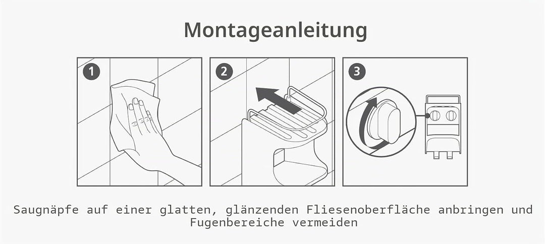Joseph Joseph Capsule Compact 2-stufiges Duschregal, ohne Bohren, Badezimmerregal für Shampoo - Weis