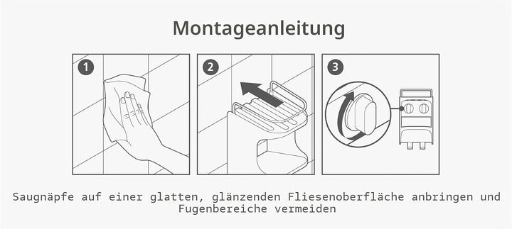 Joseph Joseph Capsule Compact 2-stufiges Duschregal, ohne Bohren, Badezimmerregal für Shampoo - Weis
