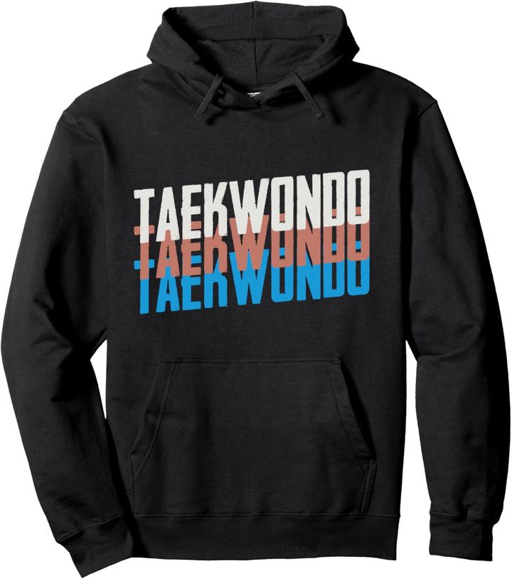 Weinlese-Taekwondo Pullover Hoodie