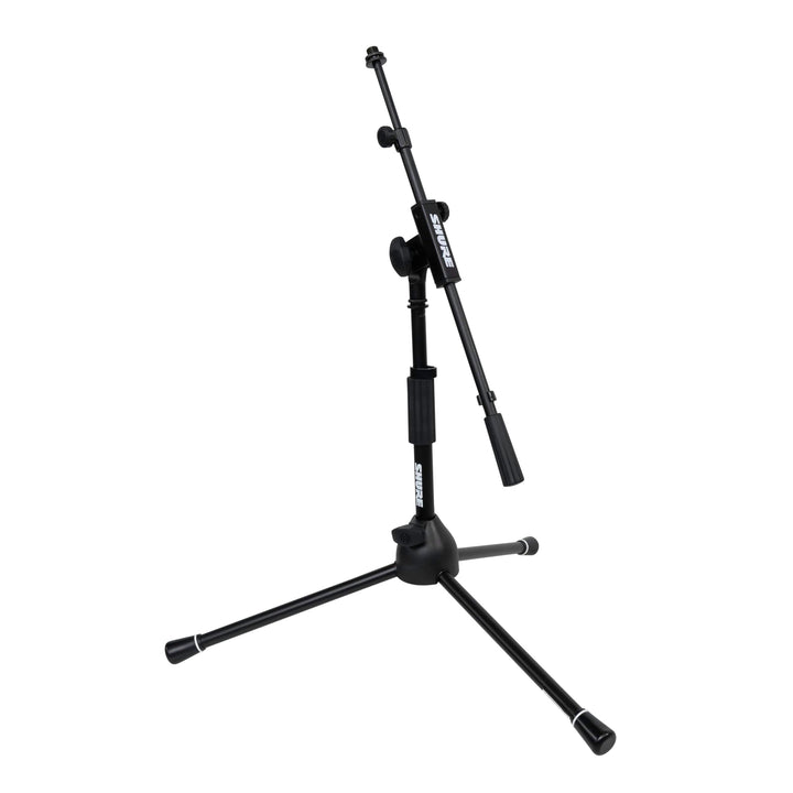 Shure by Gator Niedriger Mikrofonständer mit Galgen für Bass-Drums und Verstärker, schwarz (SH-TRIPO