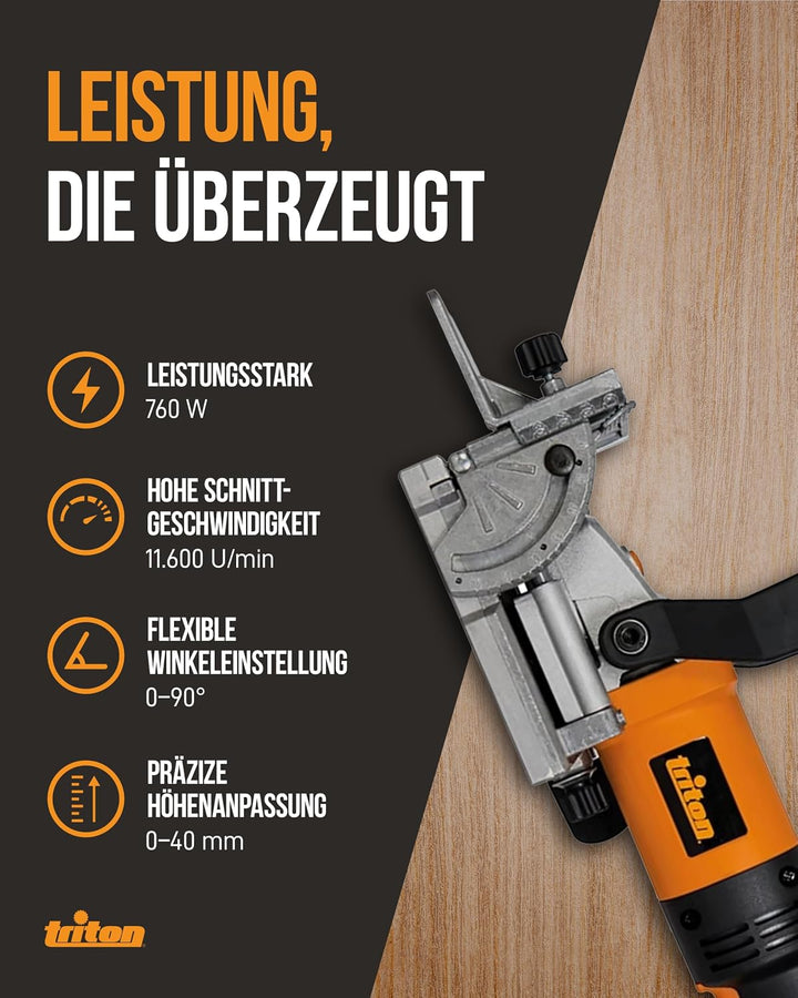 Triton TBJ001 Flachdübelfräse, 760 W