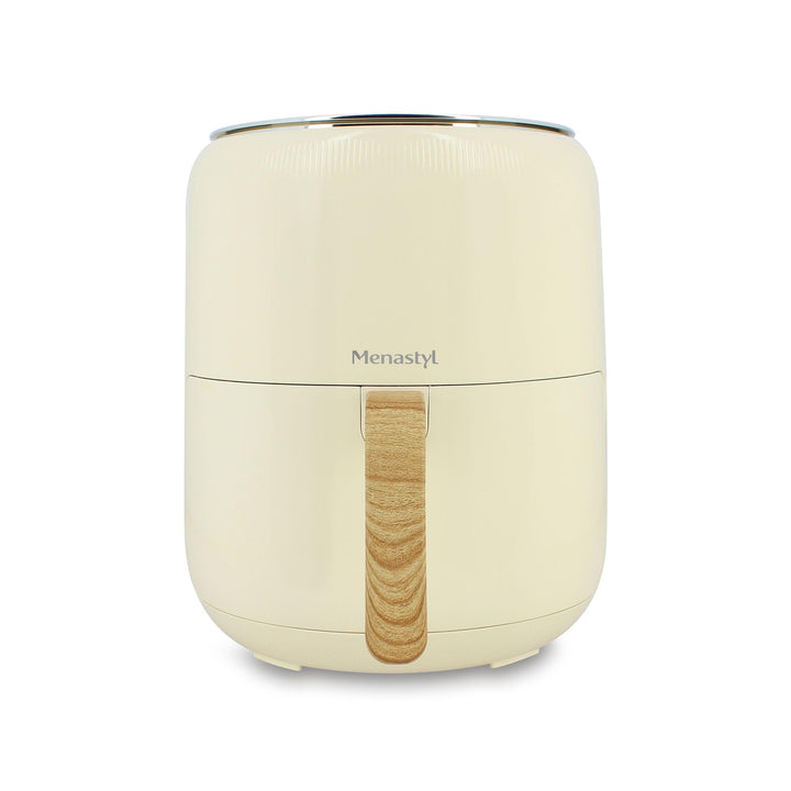 MENASTYL - Fritteuse ohne Heissluftöl Colorama – Creme – ohne PFAS – 4,5 l – 8 Programme – Temperatu
