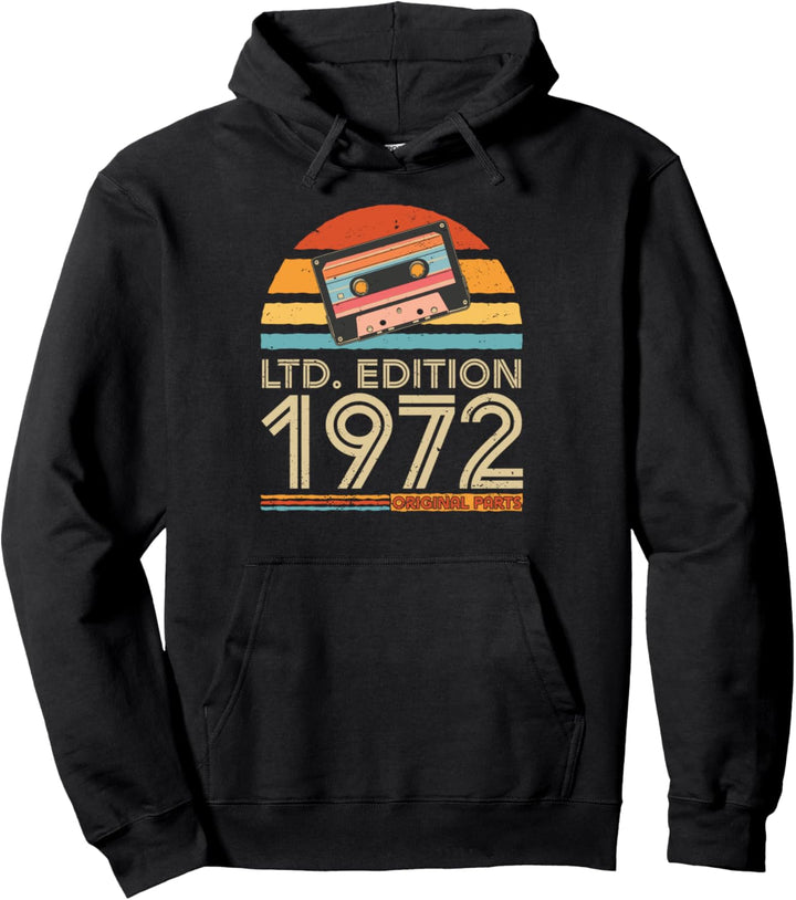 Vintage 1972 Geburtstag Pullover Hoodie