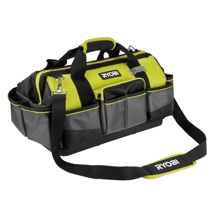 RYOBI Handwerkertasche mit Schultergurt Grösse M RSSMTB1 (6 x Innentaschen, je 4 x offene Taschen au