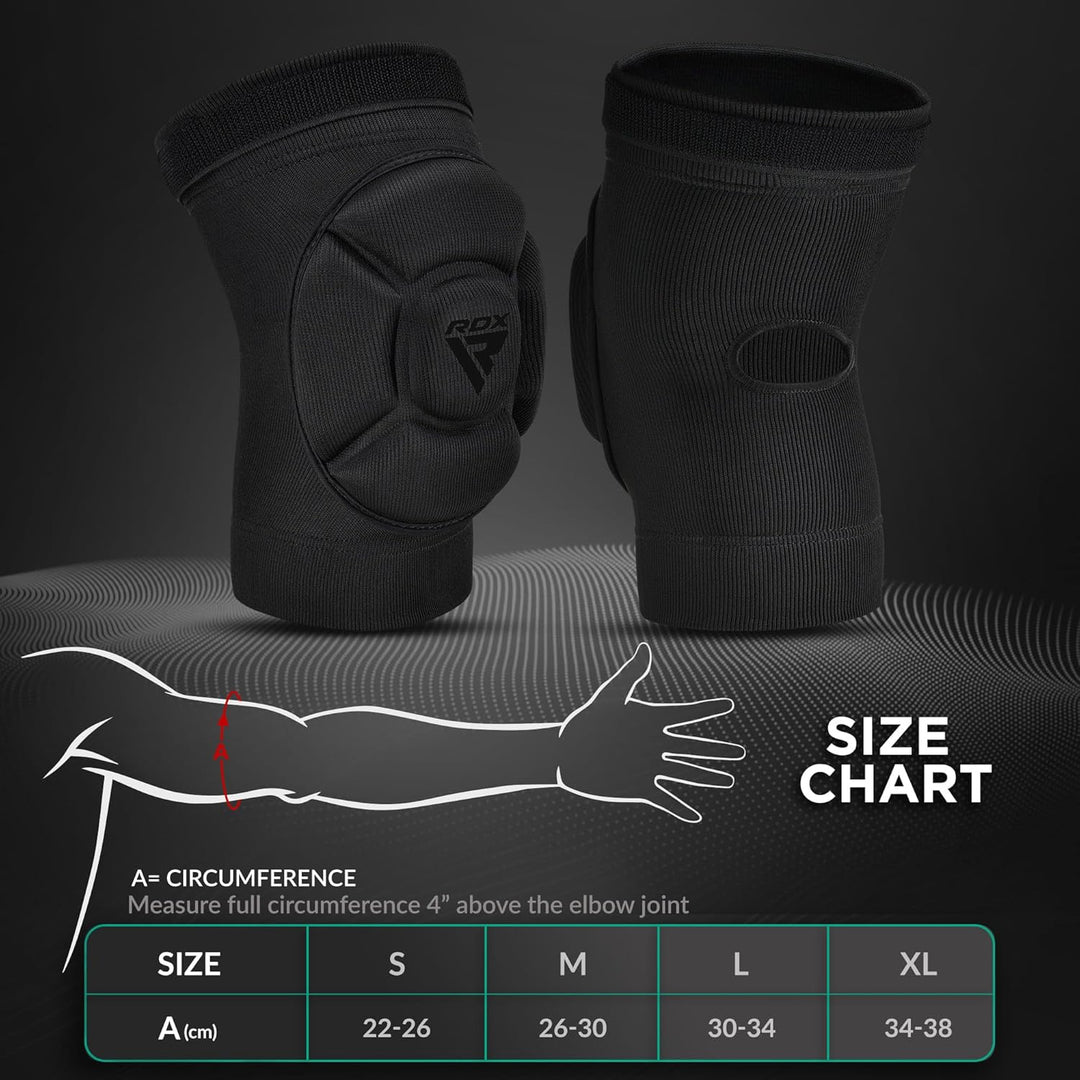 RDX Ellbogenschoner Kampfsport, Ellenbogenschutz MMA Muay Thai, Ellenbogenschützer Thaiboxen Ellboge