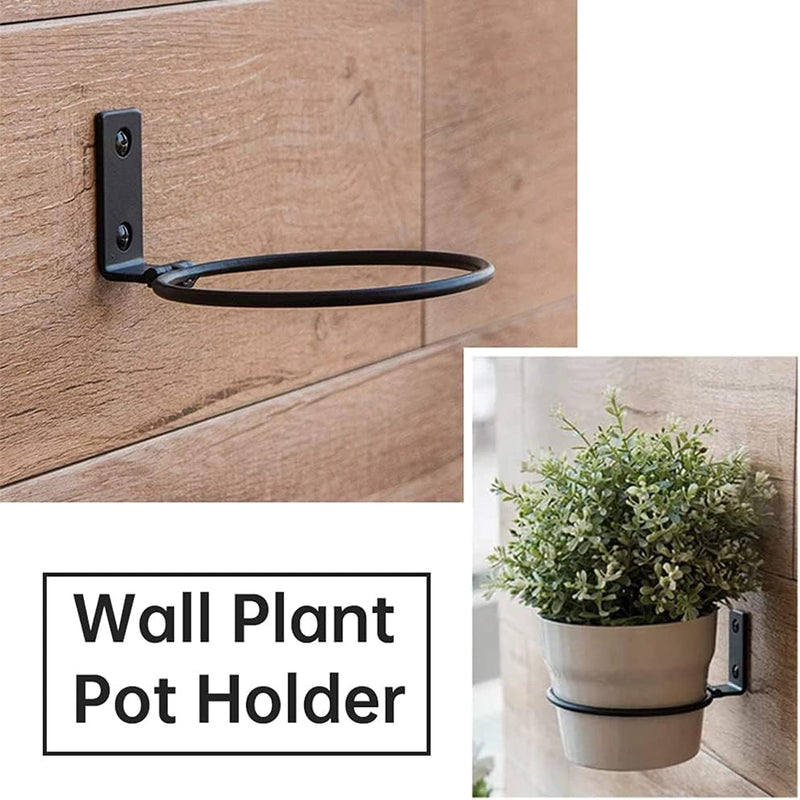 3 Stück Blumentopf Wandhalterung,Faltbarer Blumentopfhalter Wand, Metall Blumentopfhalter Blumentopf