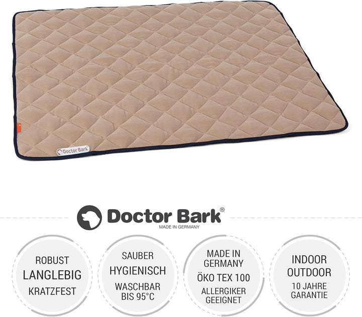 Doctor Bark Hundedecke Fleece Wendedecke - Flauschige, robuste Hundematte für mittlere Hunde - Liege